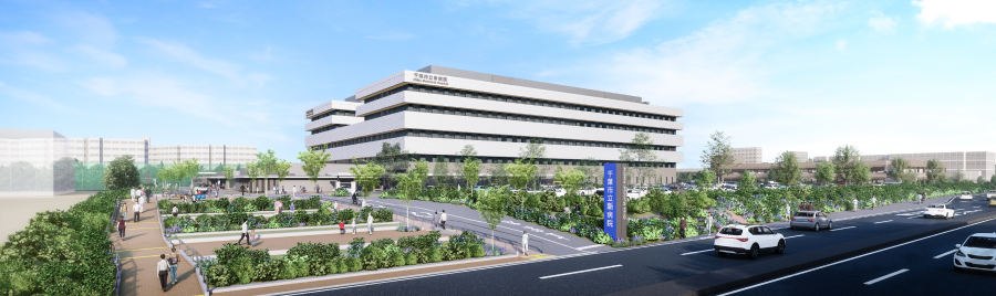 千葉市立新病院完成イメージ